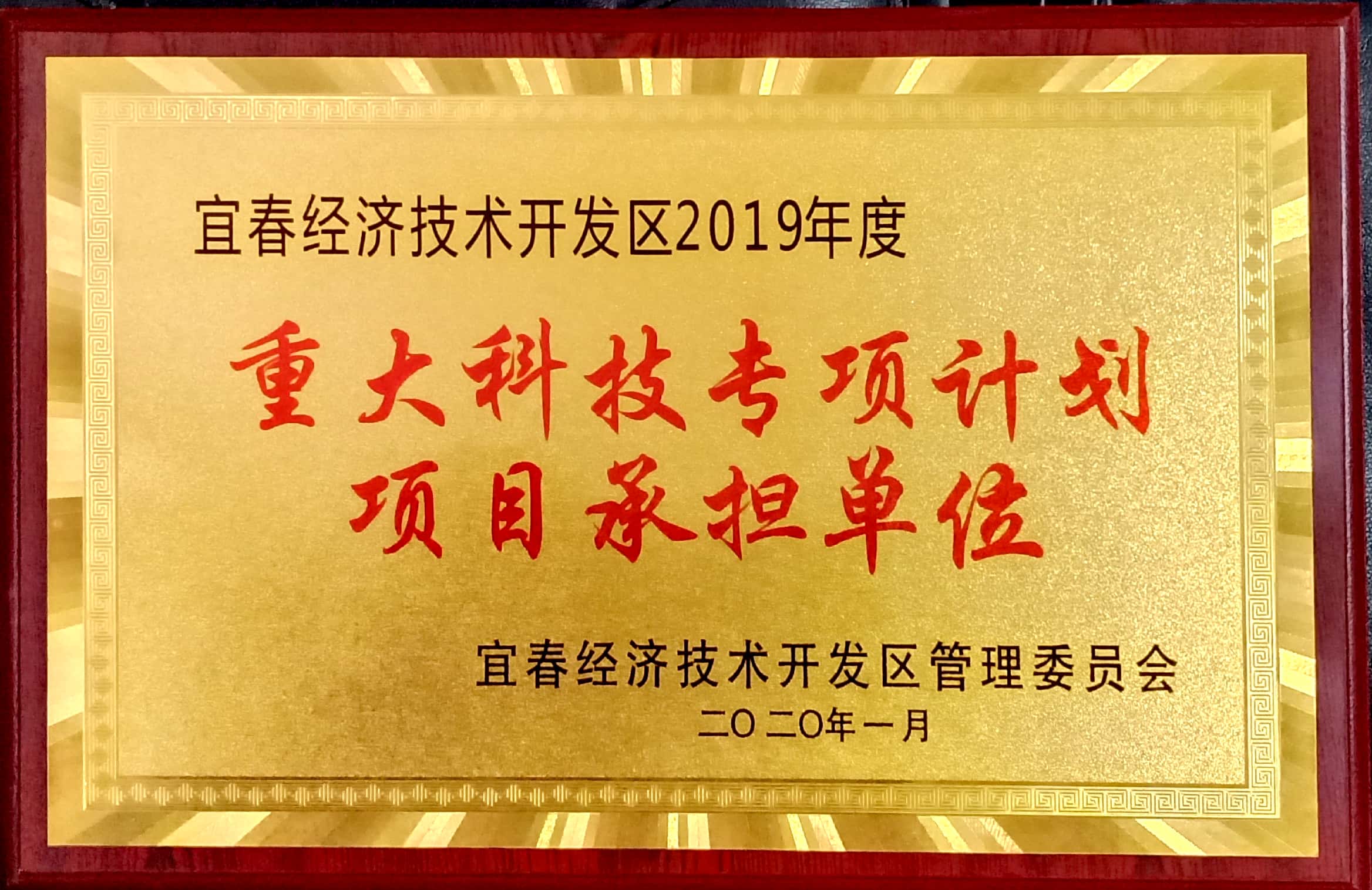 2019年度重大科技专项妄想肩负单位