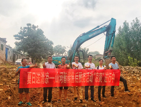 到了市场一线才知路，江山挖机客户都是铁杆粉丝