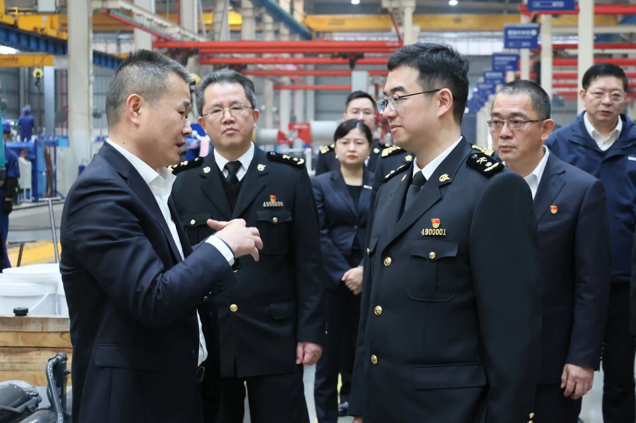 长沙海关党委书记、关长沈大为调研江山智能